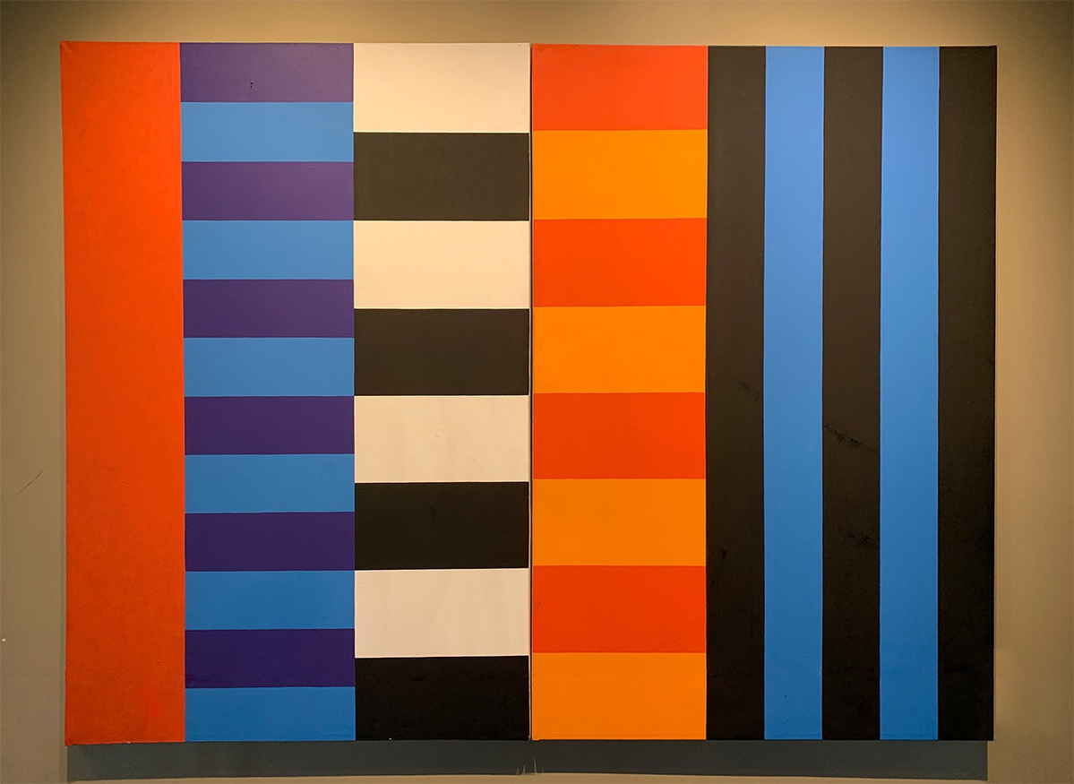 Mary Henry: Rabat, 1988, Acrylic on canvas, 72 x 96 inches (Two Panels)