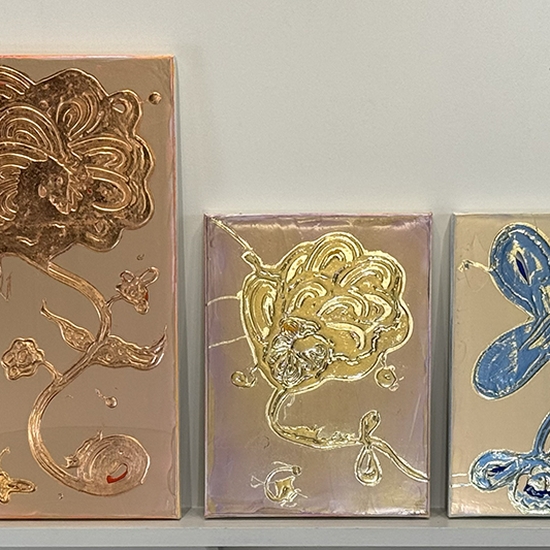 Gallery install of 'Bloom' series