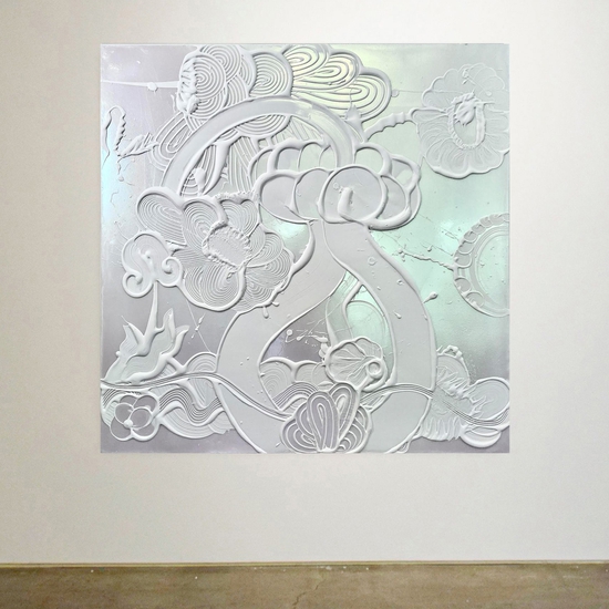 (9948) Iridescent White Painting (Bluebell) -- Catherine Howe