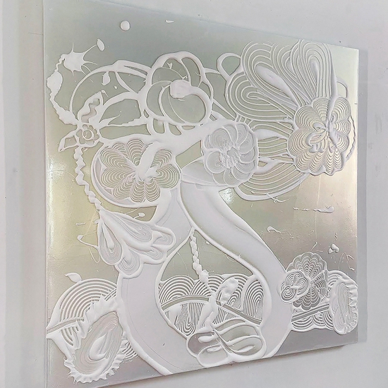 Sideview of "Mica Painting (Kalliope)"