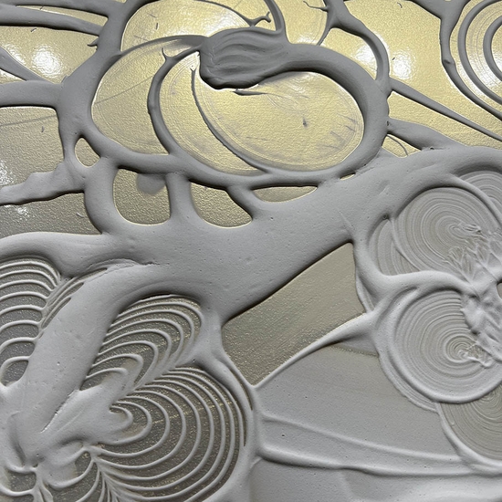 Detail of 'Mica Painting (Kalliope)'
