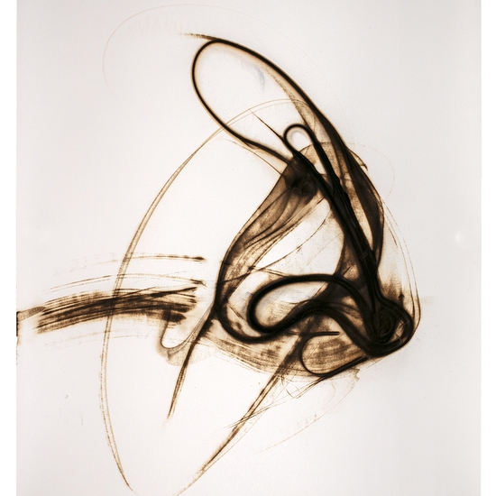 Etsuko Ichikawa, Trace 2625, 2025, Glass pyrograph on paper, 52 x 38 inches