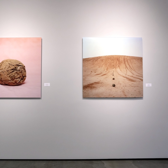 Installation shot of Israeli Photography show