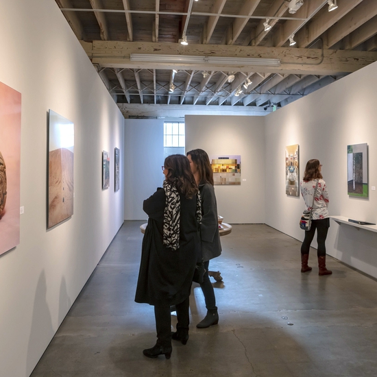 Installation shot of Israeli Photography show
