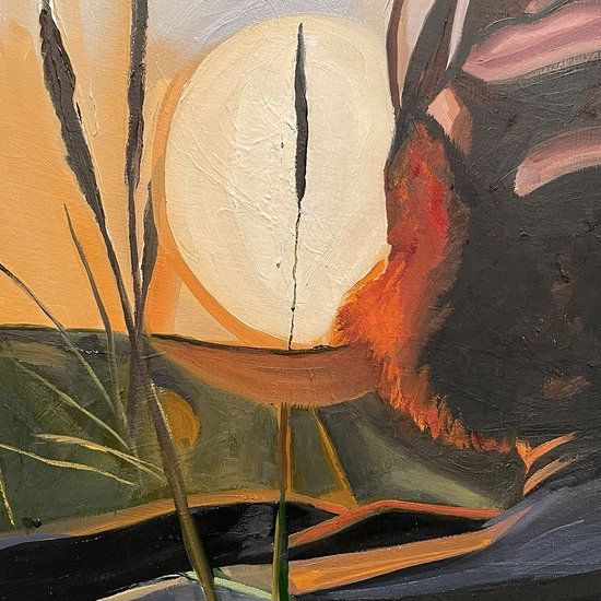 Detail of 'apart from the day, I remain'