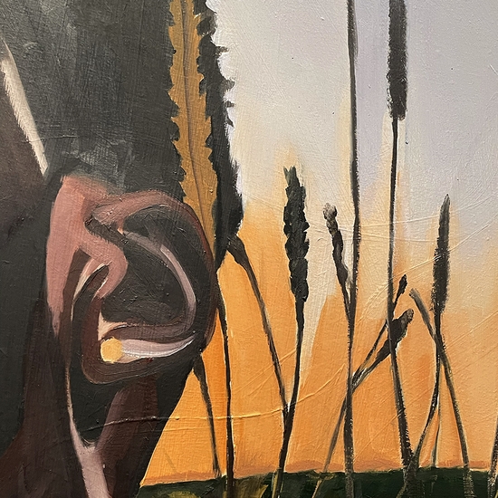 Detail of 'apart from the day, I remain'