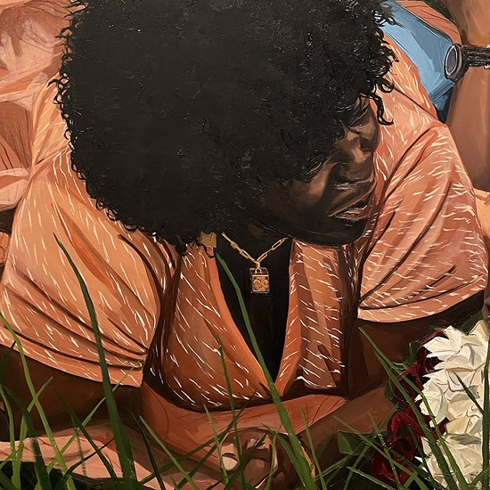 Detail of 'flowers never lie to the sun'
