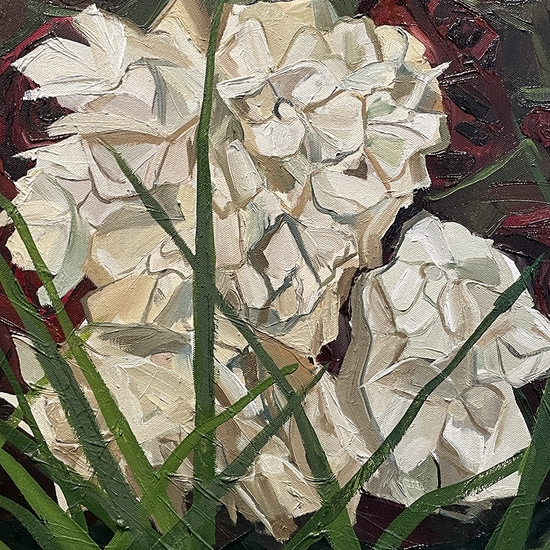 Detail of 'flowers never lie to the sun'