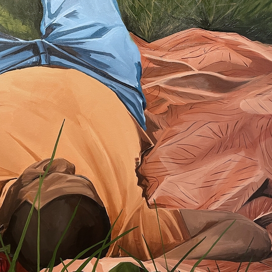 Detail of 'flowers never lie to the sun'