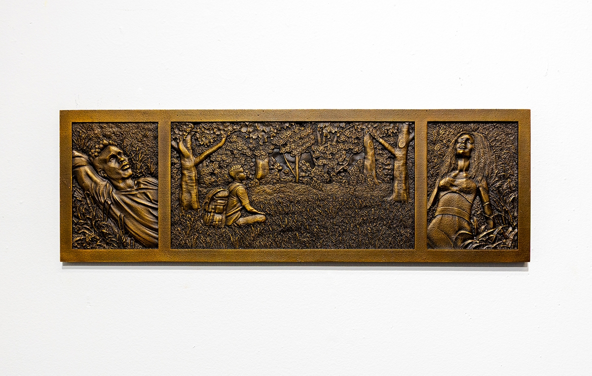 Barry Johnson, broad horizons, 2026, Bronze, 6.5 x 20 x .5 inches