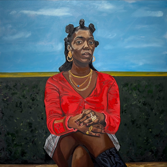 Barry Johnson, It's Something Called Peace, 2025, Oil on canvas, 48 x 48 x 1.5 inches