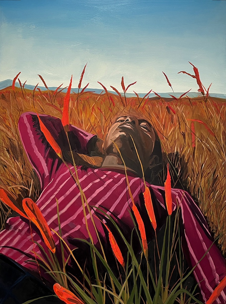Barry Johnson, moments like this, 2026, Oil on gessoboard, 48 x 36 x 2 inches