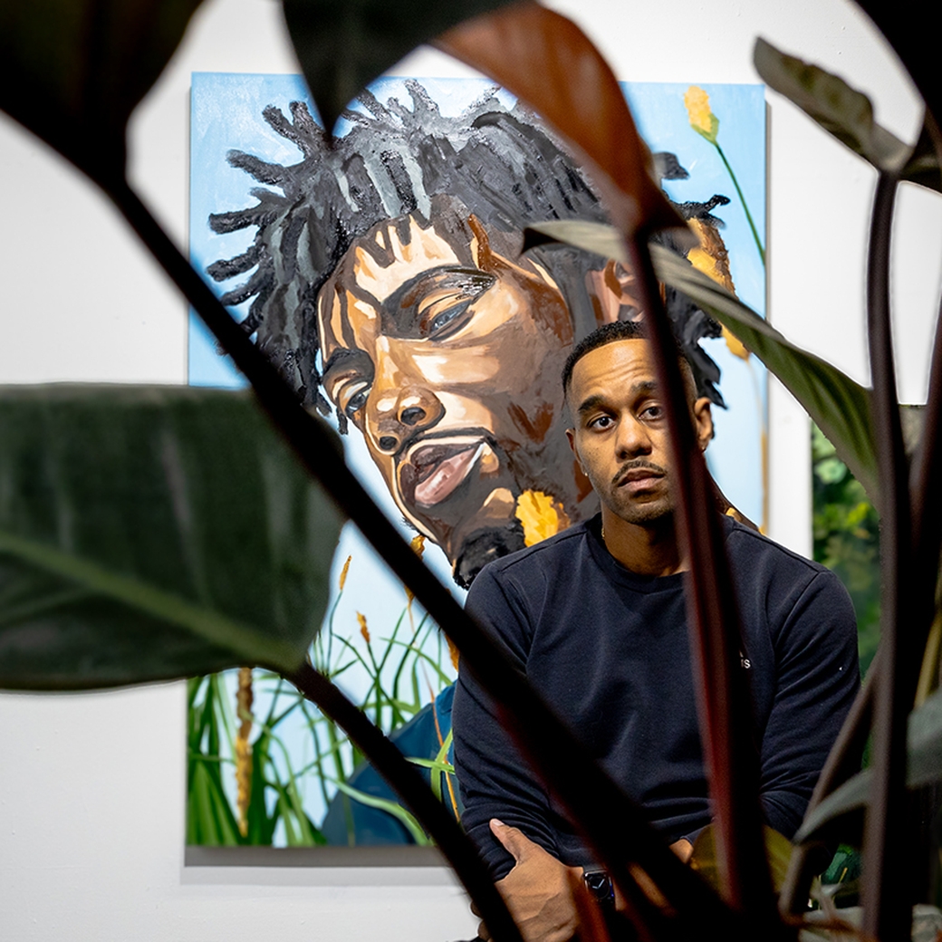 Barry Johnson in his studio, 2026