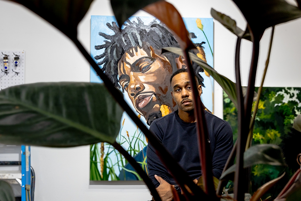 Barry Johnson in his studio, 2026