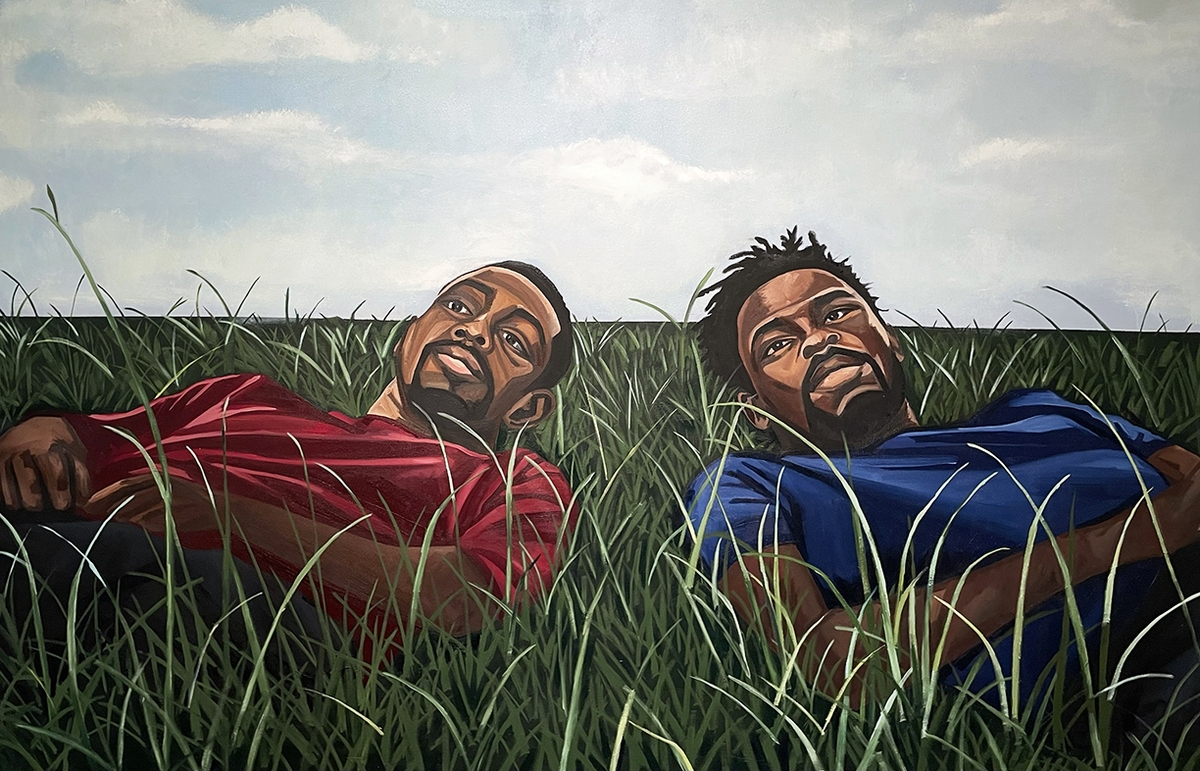 Barry Johnson, the wind tells no lies, 2026, Oil on canvas, 68 x 104 x 2 inches
