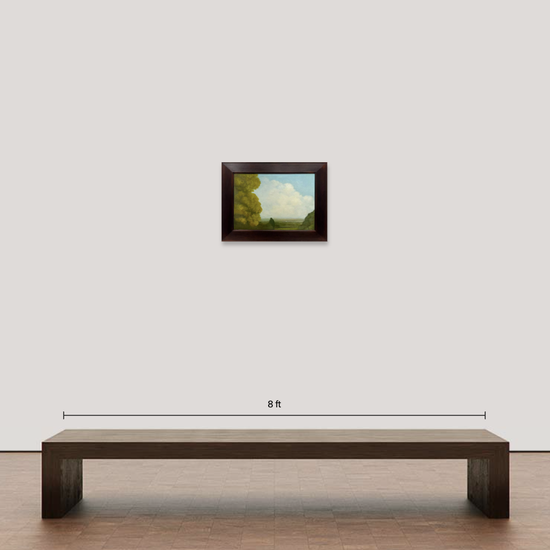 Jeff Joyce: Garden (Afternoon), 2001, Oil on canvas mounted on wood, 18 x 24 inches (framed dimensions: 24 x 30 inches)