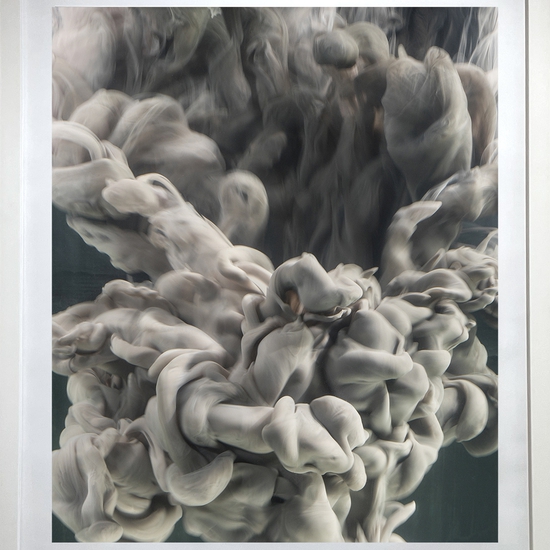 Kim Keever, Abstract 30198, 2017, Premium high gloss archival print,  29 x 24 inches, Framed size 35 x 30 x 1.25 inches, Edition 1 of 5,