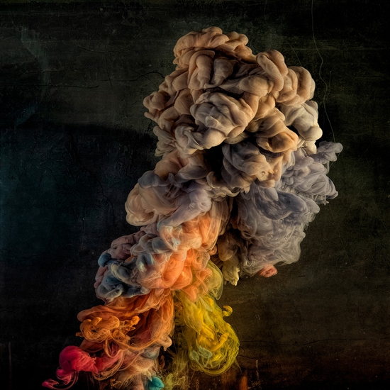 Kim Keever: Abstract 81454, 2024, Premium high gloss archival print, 44 x 44 and 48 x 48 inches, Edition of 5