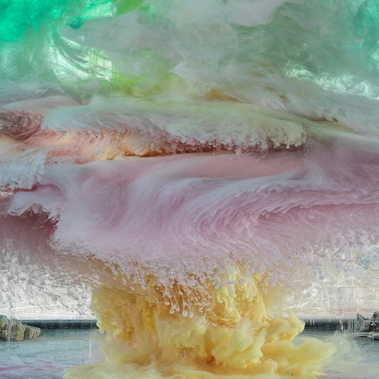 Kim Keever: Abstract 58773, 2021, Premium high gloss archival print, 24 x 45 and 40 x 80 inches, Edition of 5