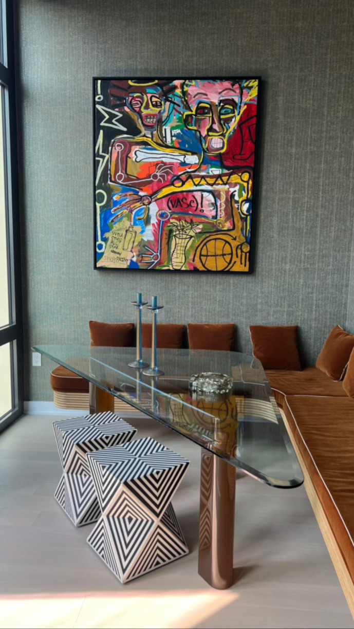 Private installation, courtesy of the artist, featured in ELLE Decor