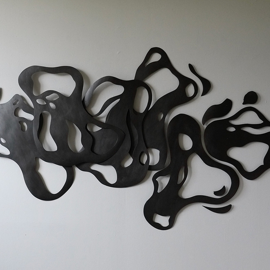 Andreas Kocks: Flaneur (#2214G), 2022, Graphite on watercolor paper, 45.5 x 81.5 x 2 inches