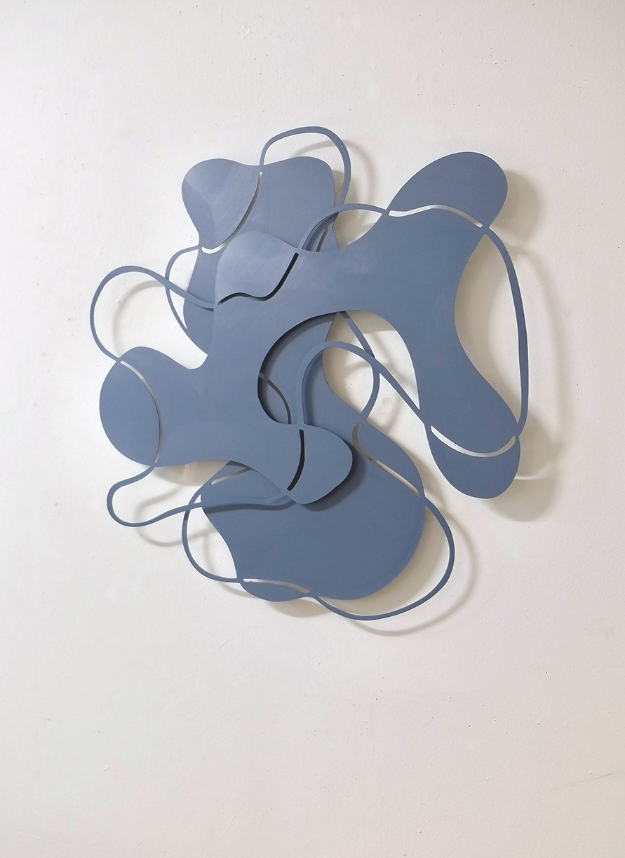 Andreas Kocks, Two of Us (#2450SA), 2025, Acrylic on steel, 31 x 32 x 1 inches