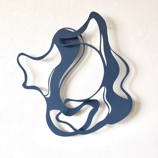 Andreas Kocks, Two of Us (#2464SA), 2025, Steel, Acrylic, 18.5x17x1 inch.