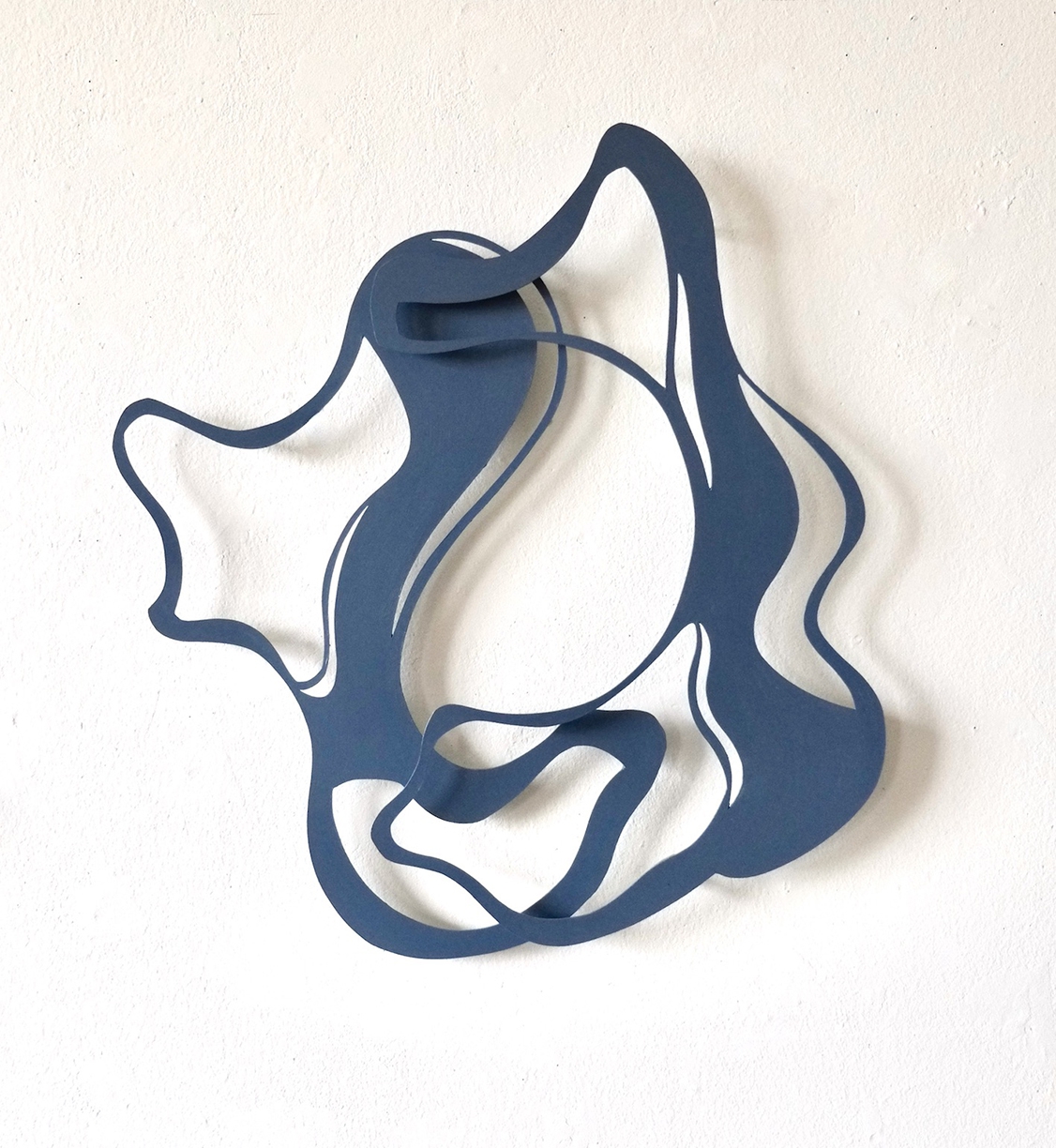 Andreas Kocks, Two of Us (#2464SA), 2025, Steel, Acrylic, 18.5x17x1 inch.