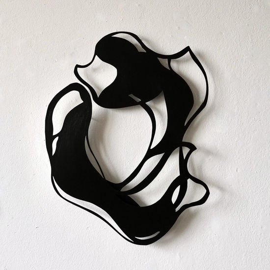 Andreas Kocks, Two of Us (#2465SA), 2025, Steel, Acrylic, 17.5x14x1 inch.