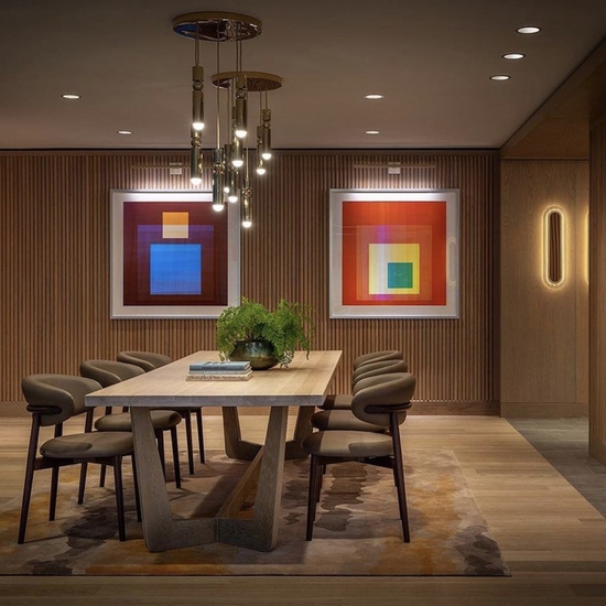 Installation of "Color Study No. 145" and "Color Study No. 107"
