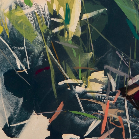 Detail of 'August (Drifting Grama and Prairie Verbena)'