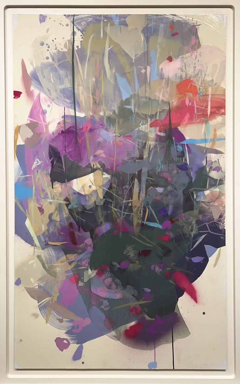 Emily Leonard: June (Dried Grasses and Prairie Verbena), 2024, Oil on panel, 60 x 36 x 0.2 inches (framed dimensions: 65 x 41 x 1 inches)