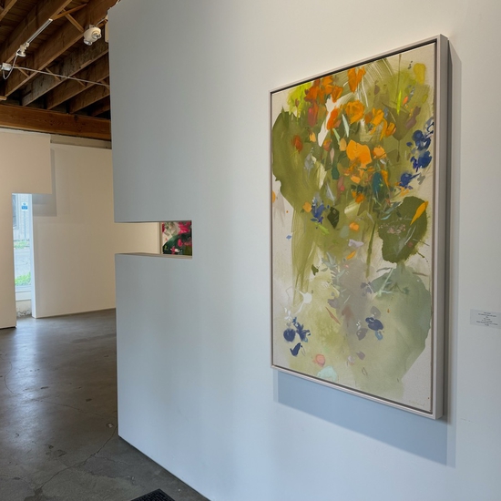 "April (California Poppies and Lupine)" in Emily Leonard's 2024 Solo Exhibition