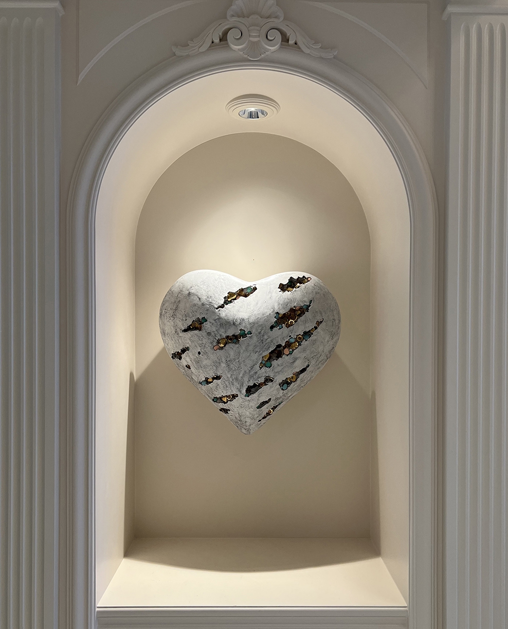 Installation view of One Last Question at private residence