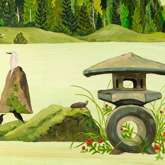 Detail of 'A Lake Day'