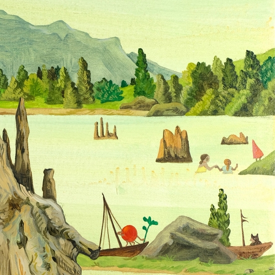 Detail of 'A Lake Day'