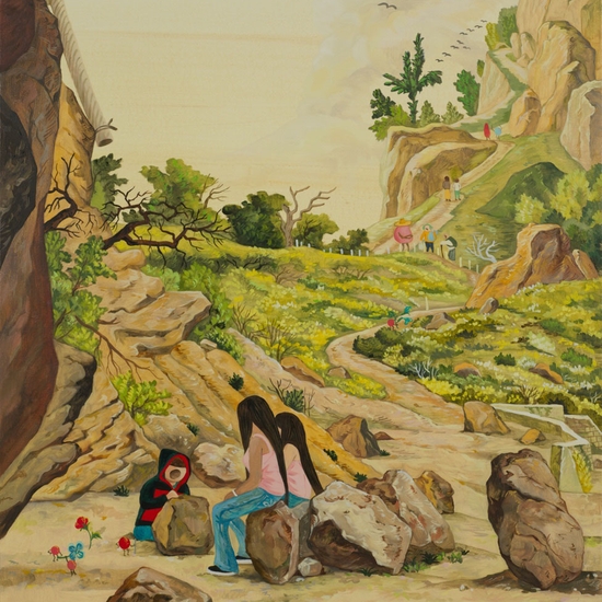 Hyunjeong Lim, Point Lobos, 2026, Acrylic, oil on canvas, 30 x 24 inches