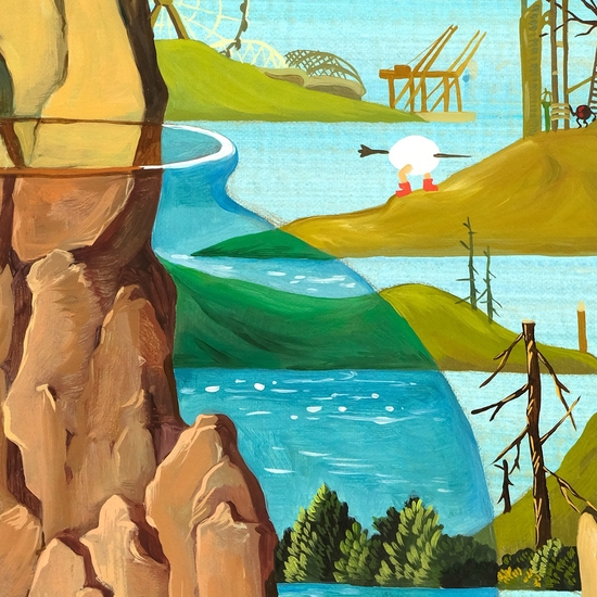 Detail of 'Rocky Moon Jar'