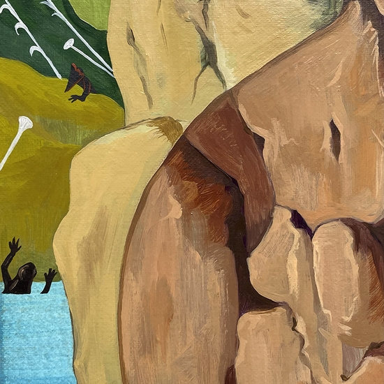 Detail of 'Rocky Moon Jar'