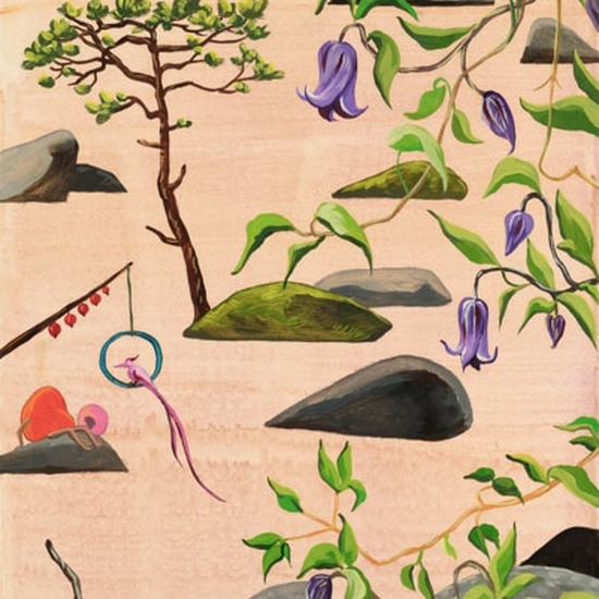 Hyunjeong Lim, Sugar Pine Point, 2026, Acrylic, oil on canvas, 36 x 12 inches