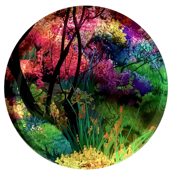 Jessica Lichtenstein: Forest 2, 2019, C-Printed mounted to acrylic, Series 2 of 50, 13 x 13 x 2 inches
