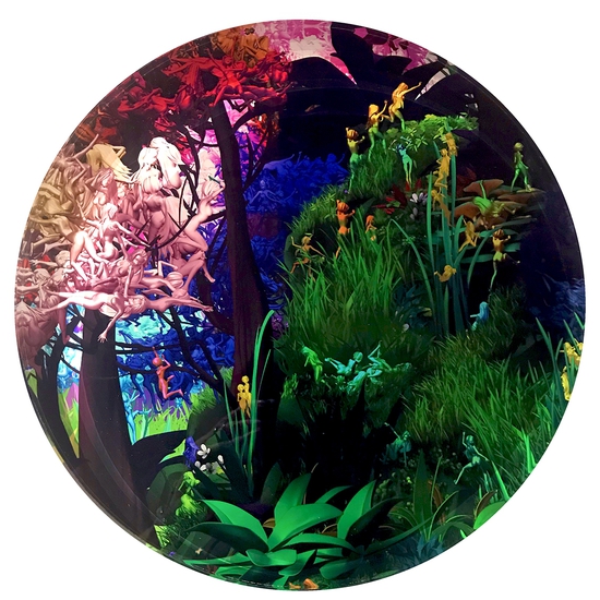 Jessica Lichtenstein: Forest 5, 2019, C-Printed mounted to acrylic, Series 2 of 50, 13 x 13 x 2 inches