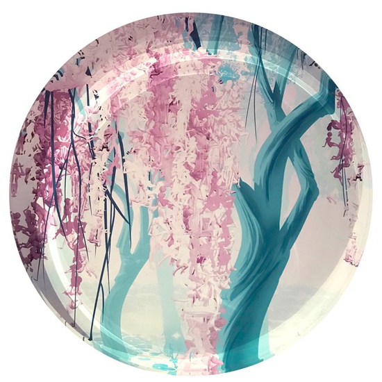 Jessica Lichtenstein: Water Lillies, 2018, Edition 31 of 50, C-Printed Mounted to Acrylic, 13 x 13 x 2 inches