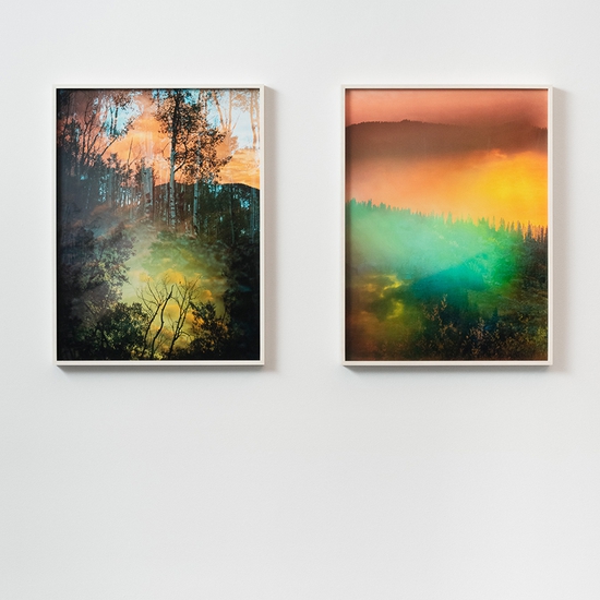 Installation of Terri Loewenthal's 'Horse Ranch Camp (Ute Land)' and 'Eastern Rockies Corridor (Ute Land)'