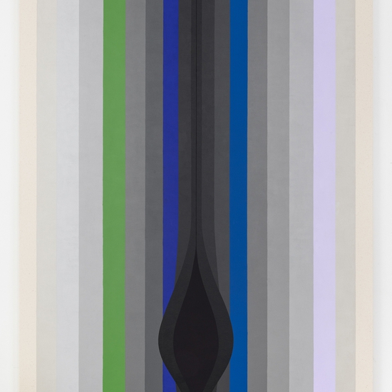 Audrey Stone: Low Flow, 2018, Acrylic and flashe on canvas, 50 x 40 inches