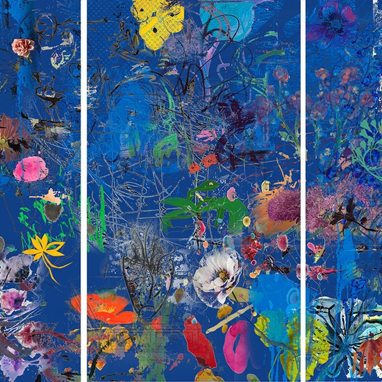 (8889) Homage 0024 Triptych -- Irene Mamiye