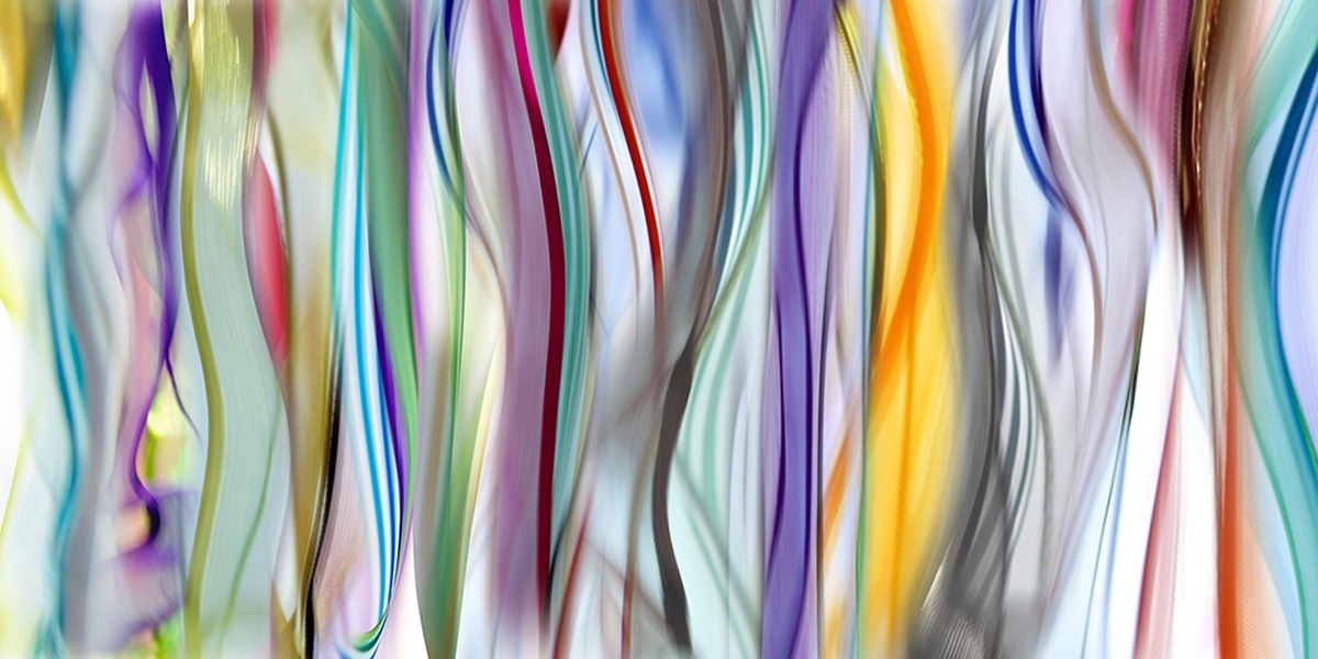 Irene Mamiye: Veils 2651, 2015, Archival pigment print, 36 x 72 inches