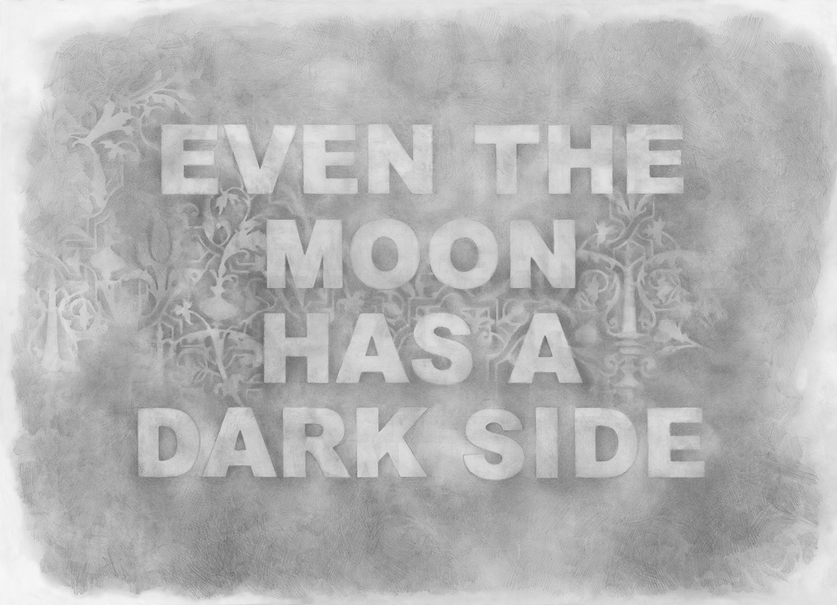 Amanda Manitach, Even The Moon, 2026, Graphite on Paper, 26 x 36 inches