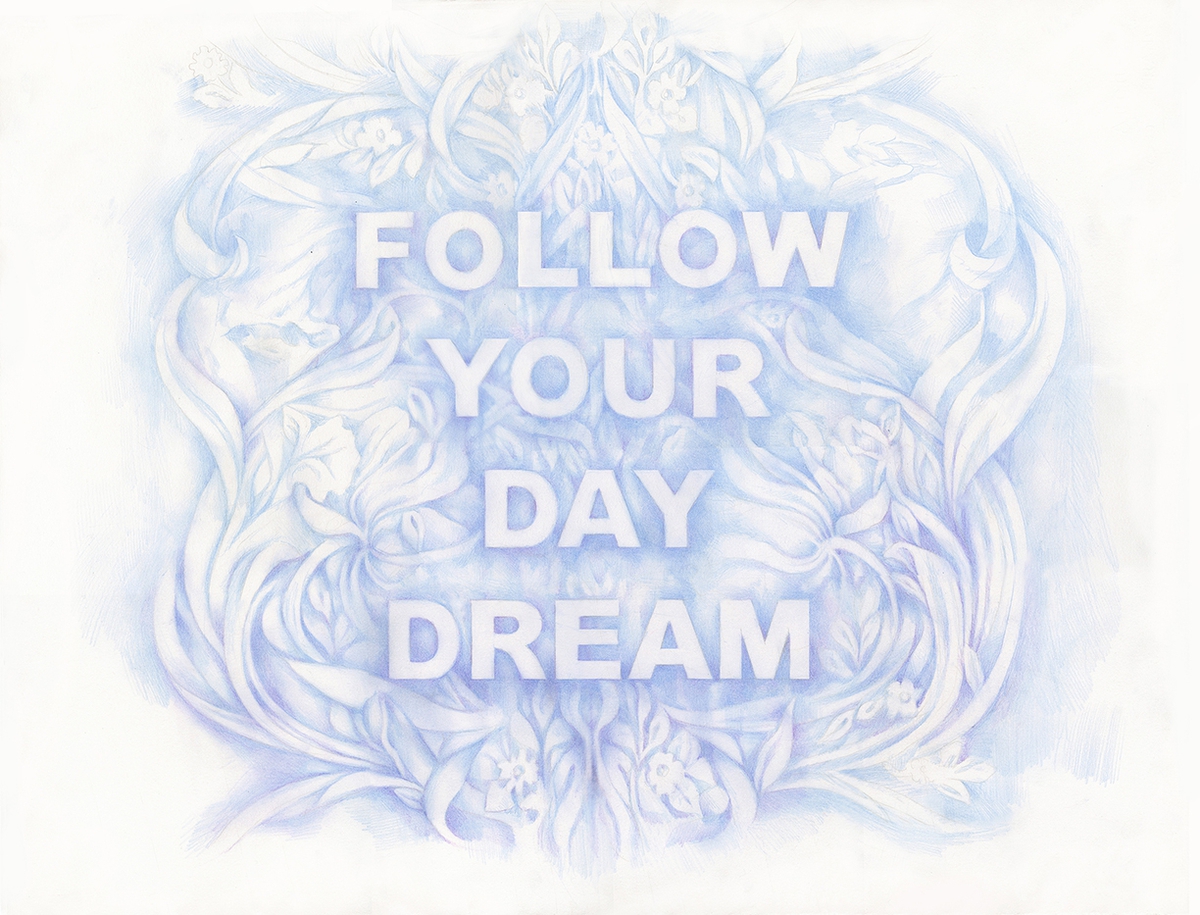 Amanda Manitach: Follow Your Day Dream, 2020, Colored pencil on paper, 20.5 x 26 inches