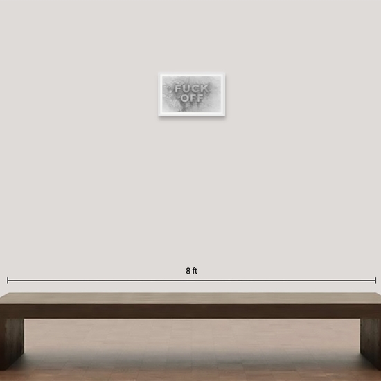 Spatial mockup of 'Fuck Off'